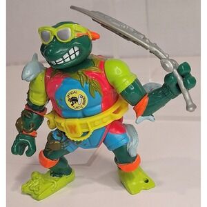 Vtg 1990 Mirage Studio Playmates Tnmt Surfin Mike Michelangelo Figure